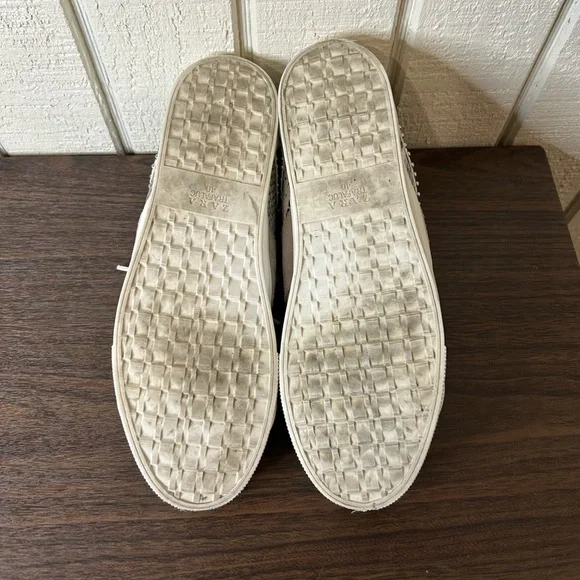 Zara Snake Skin Sneakers, size 40. 2 studs are missing on back.  (See Pictures) - Picture 6 of 7
